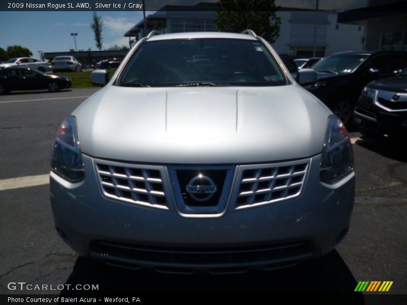 Silver Ice / Gray 2009 Nissan Rogue SL AWD