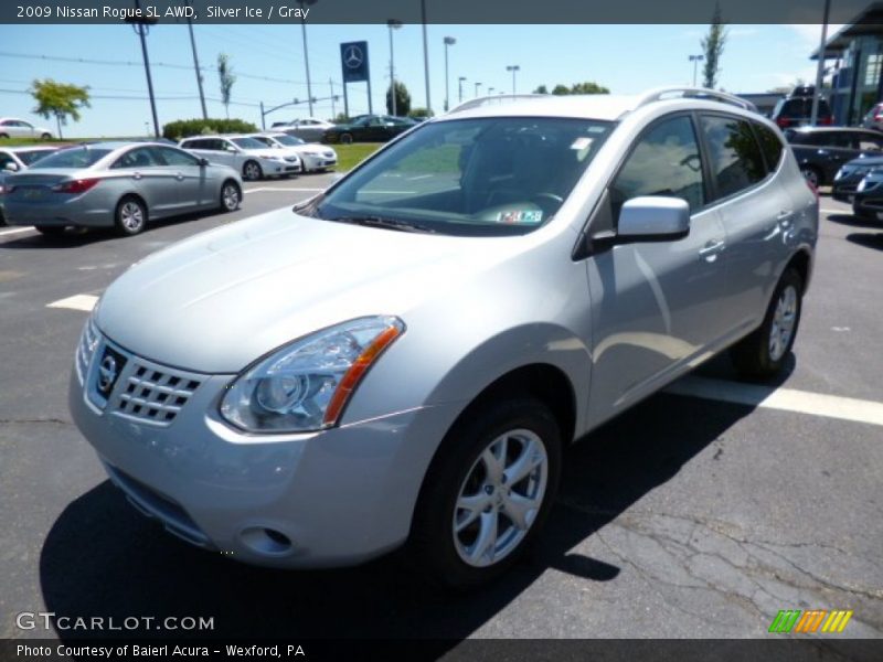 Silver Ice / Gray 2009 Nissan Rogue SL AWD