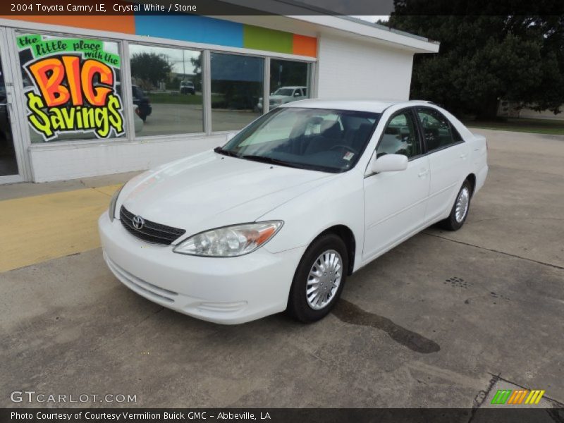 Crystal White / Stone 2004 Toyota Camry LE