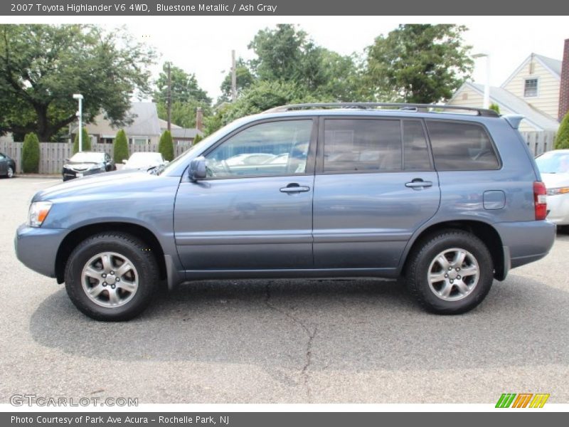 Bluestone Metallic / Ash Gray 2007 Toyota Highlander V6 4WD