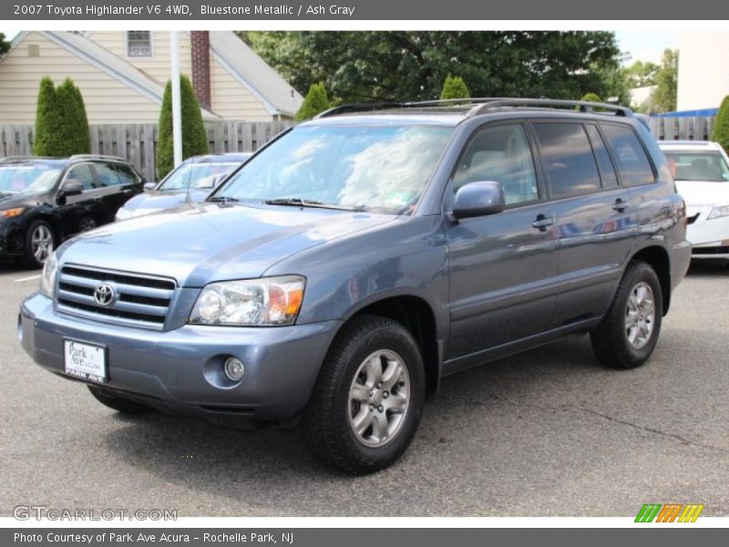 Bluestone Metallic / Ash Gray 2007 Toyota Highlander V6 4WD