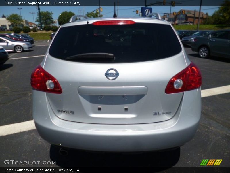 Silver Ice / Gray 2009 Nissan Rogue SL AWD