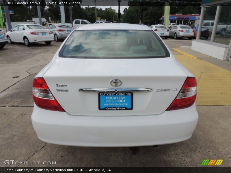 Crystal White / Stone 2004 Toyota Camry LE