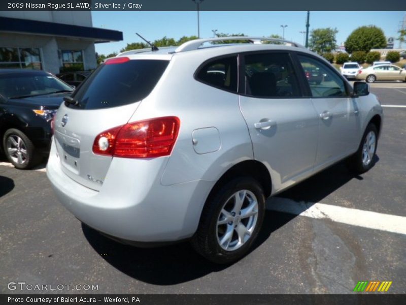Silver Ice / Gray 2009 Nissan Rogue SL AWD