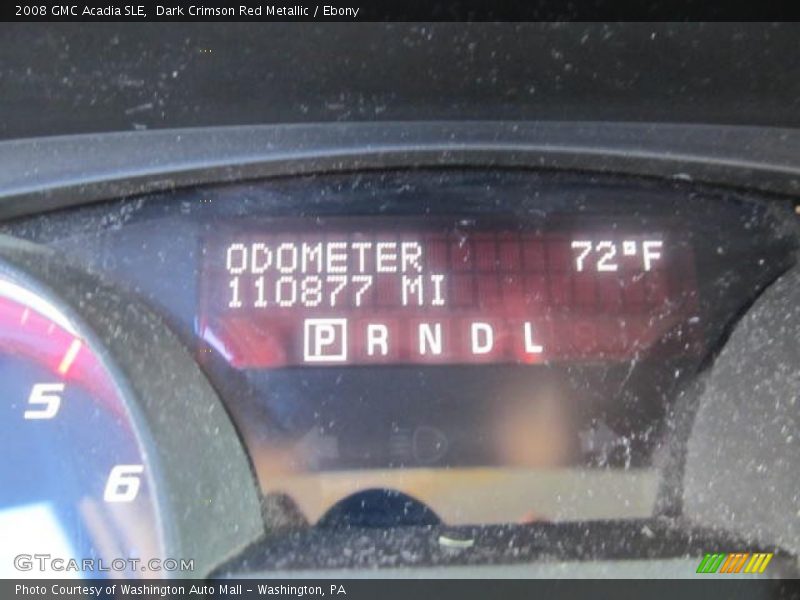 Dark Crimson Red Metallic / Ebony 2008 GMC Acadia SLE