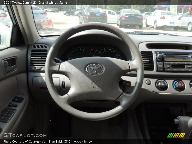 Crystal White / Stone 2004 Toyota Camry LE