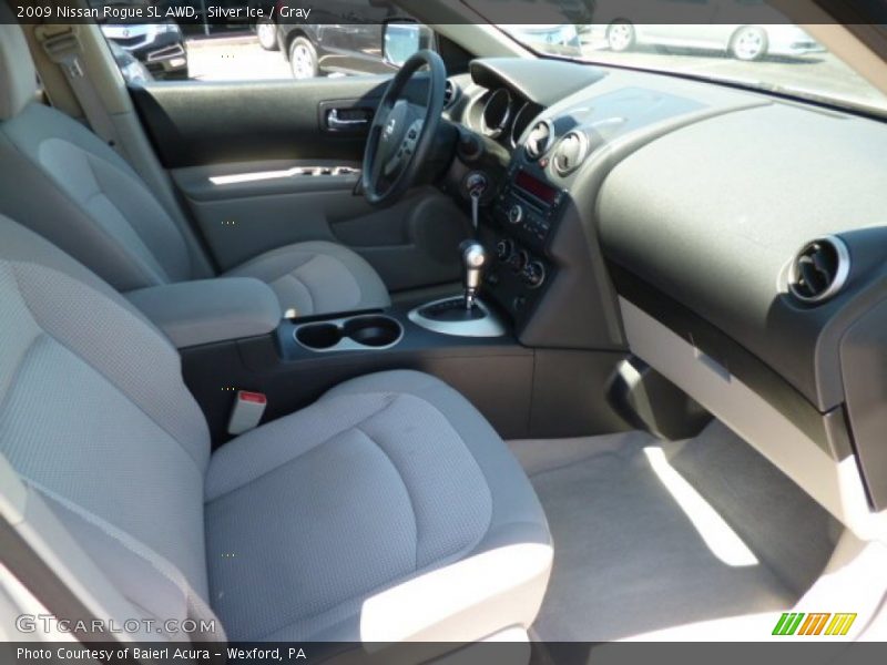 Silver Ice / Gray 2009 Nissan Rogue SL AWD