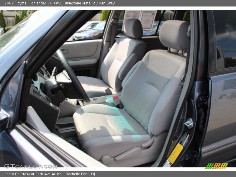 Bluestone Metallic / Ash Gray 2007 Toyota Highlander V6 4WD
