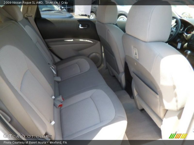 Silver Ice / Gray 2009 Nissan Rogue SL AWD