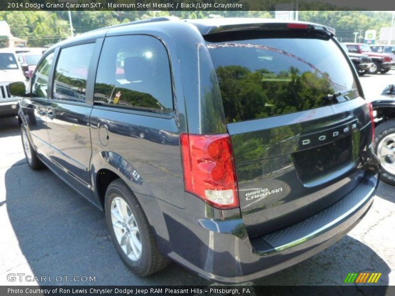 Maximum Steel Metallic / Black/Light Graystone 2014 Dodge Grand Caravan SXT