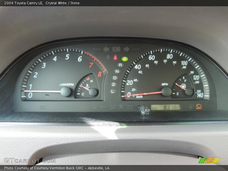 Crystal White / Stone 2004 Toyota Camry LE