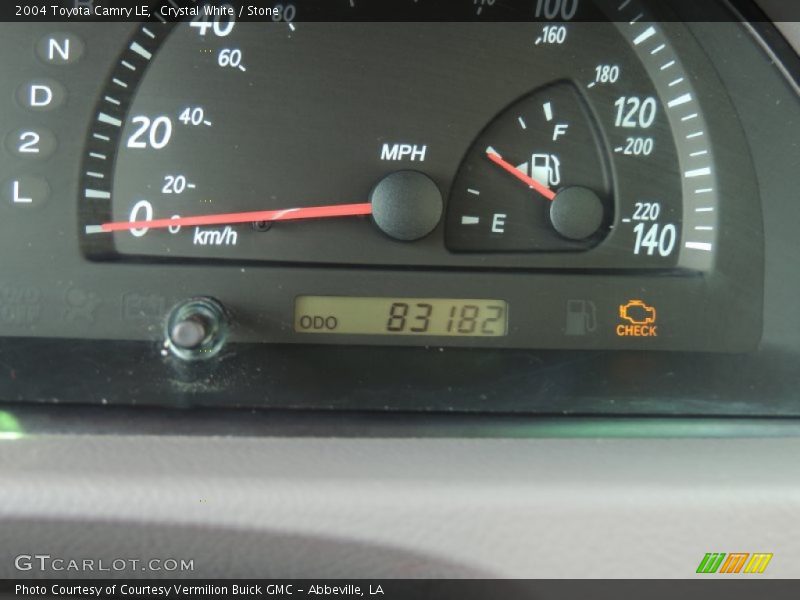 Crystal White / Stone 2004 Toyota Camry LE