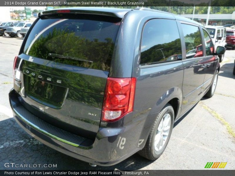 Maximum Steel Metallic / Black/Light Graystone 2014 Dodge Grand Caravan SXT