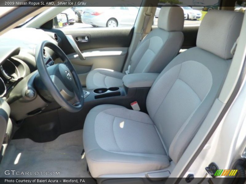 Silver Ice / Gray 2009 Nissan Rogue SL AWD