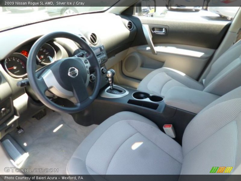 Silver Ice / Gray 2009 Nissan Rogue SL AWD