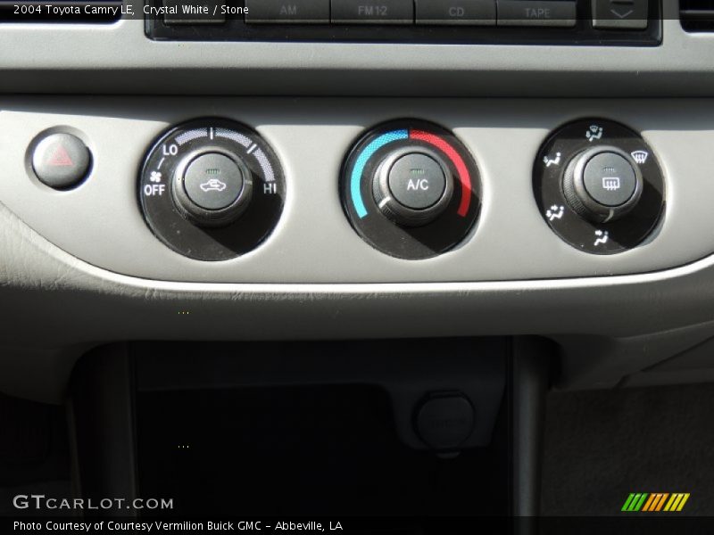 Crystal White / Stone 2004 Toyota Camry LE