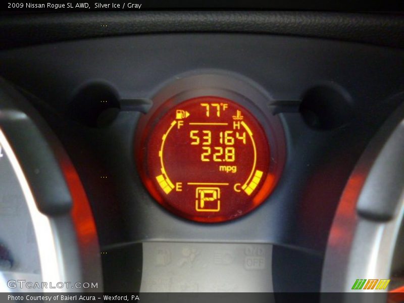 Silver Ice / Gray 2009 Nissan Rogue SL AWD