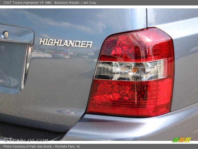 Bluestone Metallic / Ash Gray 2007 Toyota Highlander V6 4WD