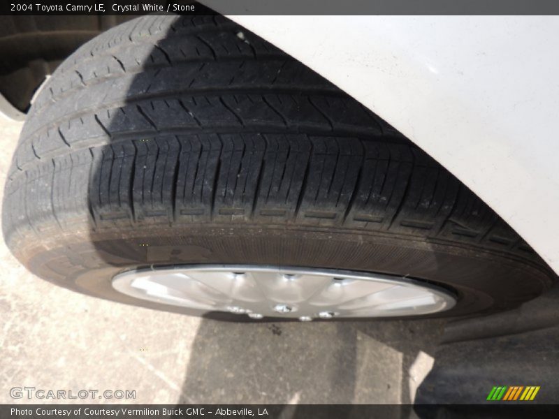 Crystal White / Stone 2004 Toyota Camry LE