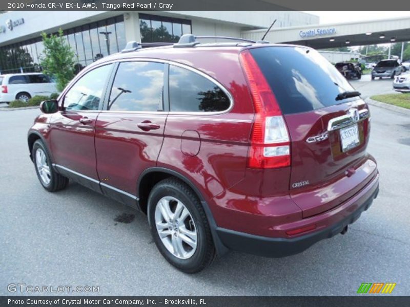 Tango Red Pearl / Gray 2010 Honda CR-V EX-L AWD