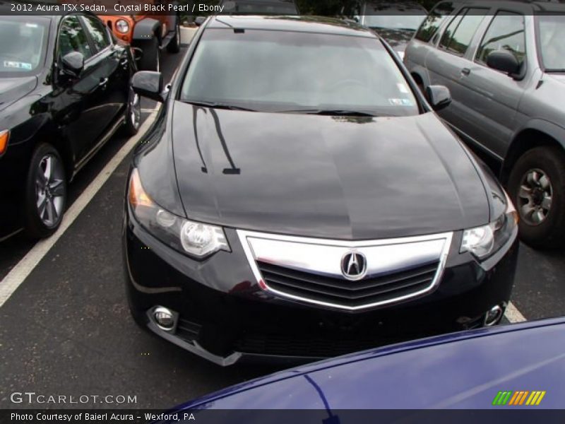 Crystal Black Pearl / Ebony 2012 Acura TSX Sedan
