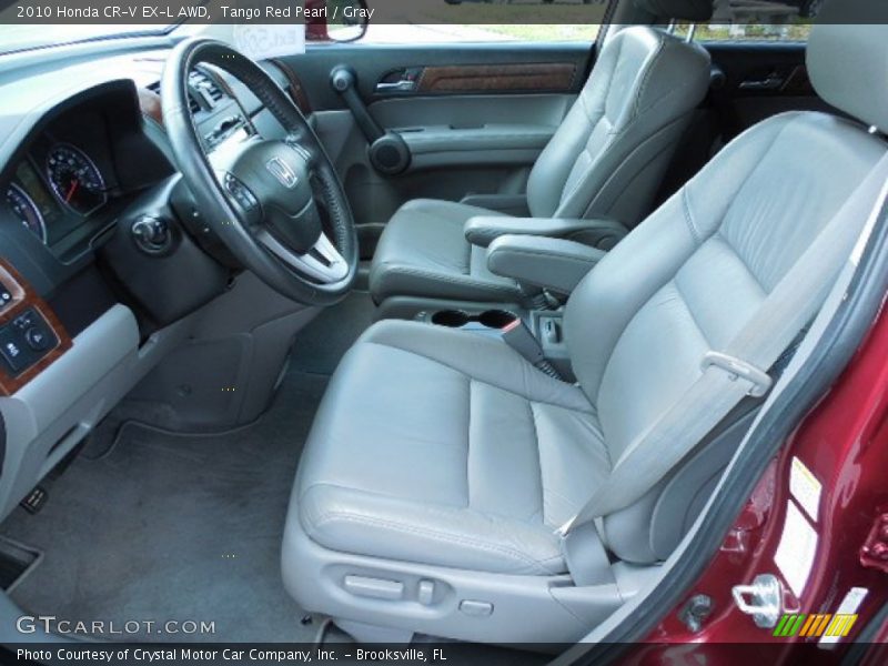 Tango Red Pearl / Gray 2010 Honda CR-V EX-L AWD
