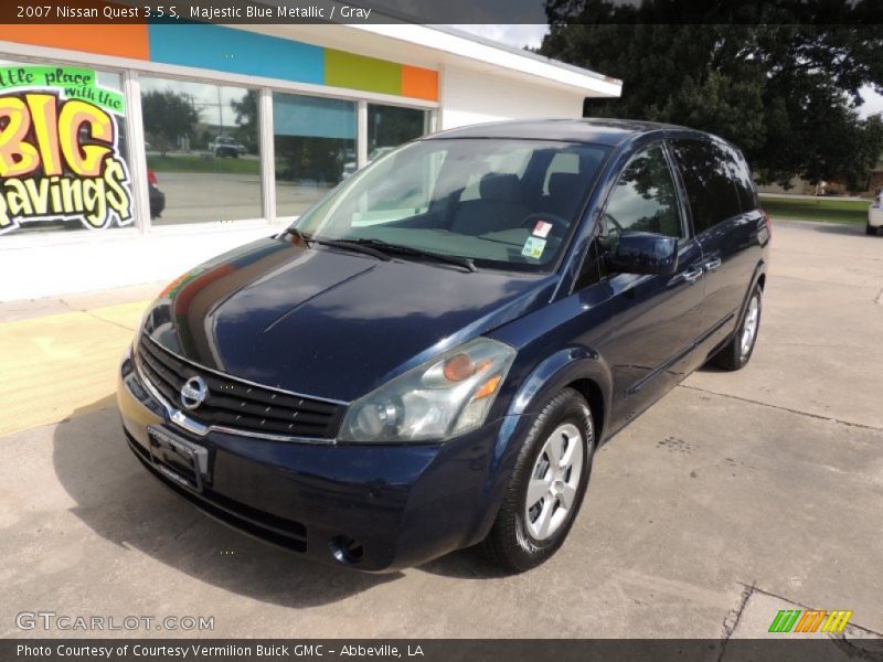 Majestic Blue Metallic / Gray 2007 Nissan Quest 3.5 S