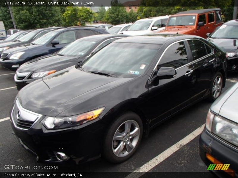 Crystal Black Pearl / Ebony 2012 Acura TSX Sedan