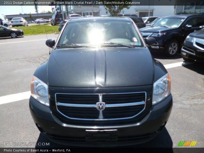 Brilliant Black Crystal Pearl / Dark Slate/Medium Graystone 2011 Dodge Caliber Mainstreet