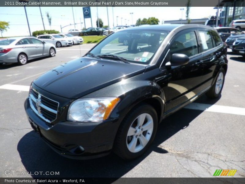 Brilliant Black Crystal Pearl / Dark Slate/Medium Graystone 2011 Dodge Caliber Mainstreet