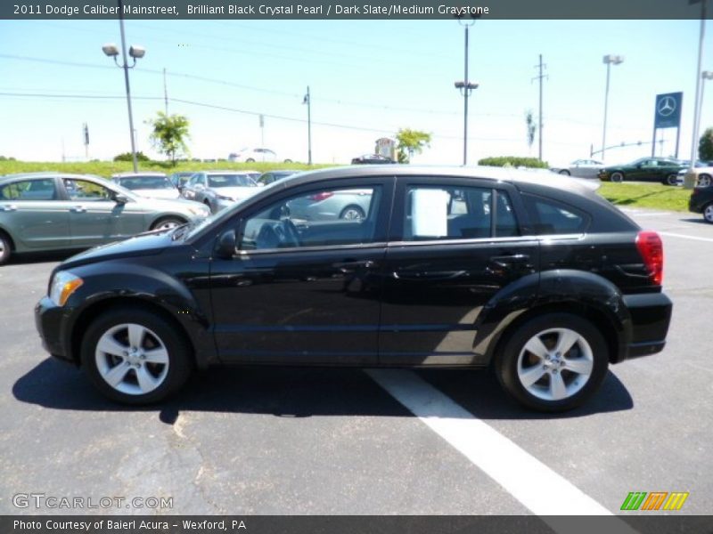 Brilliant Black Crystal Pearl / Dark Slate/Medium Graystone 2011 Dodge Caliber Mainstreet