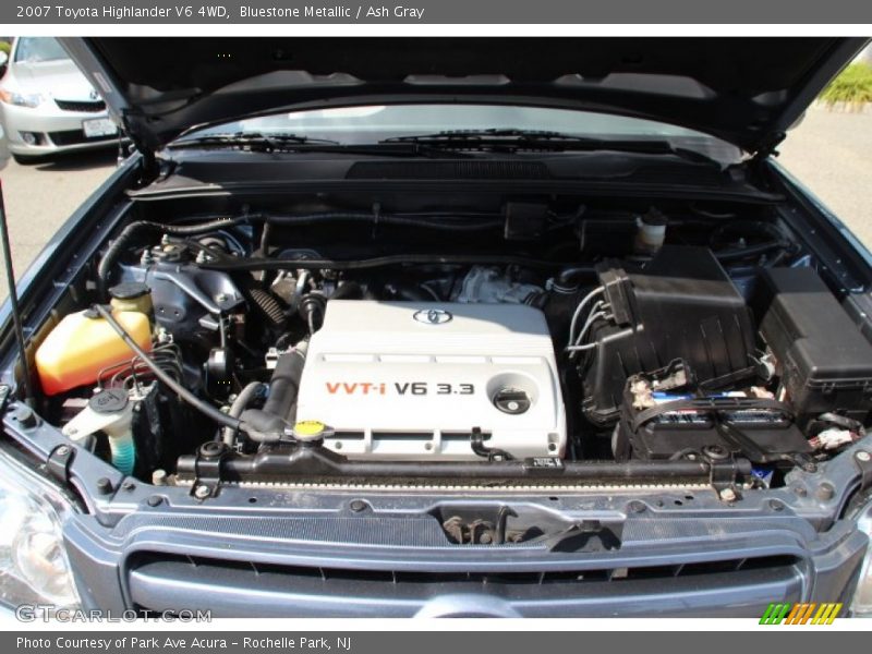 Bluestone Metallic / Ash Gray 2007 Toyota Highlander V6 4WD
