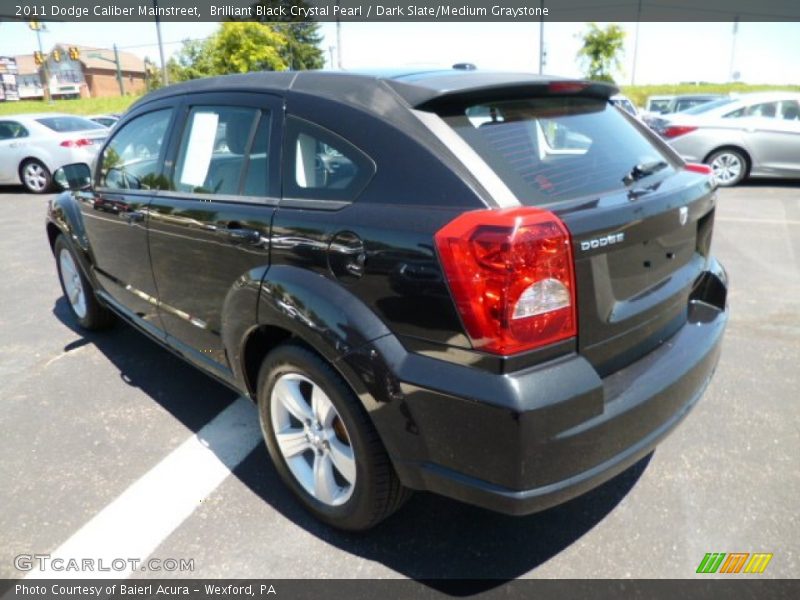 Brilliant Black Crystal Pearl / Dark Slate/Medium Graystone 2011 Dodge Caliber Mainstreet