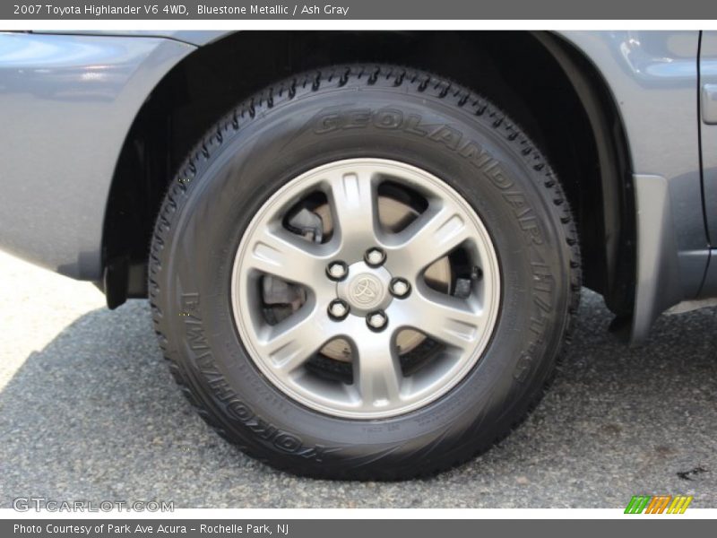 Bluestone Metallic / Ash Gray 2007 Toyota Highlander V6 4WD