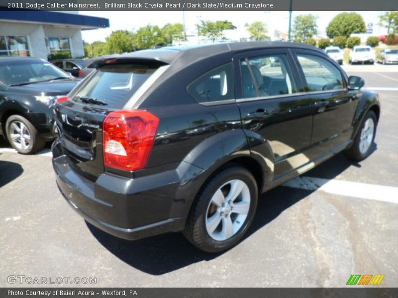 Brilliant Black Crystal Pearl / Dark Slate/Medium Graystone 2011 Dodge Caliber Mainstreet