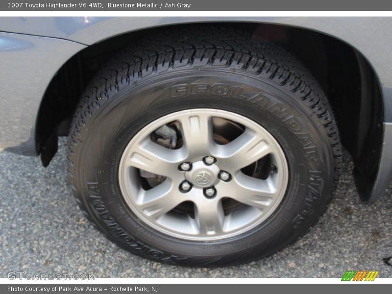 Bluestone Metallic / Ash Gray 2007 Toyota Highlander V6 4WD