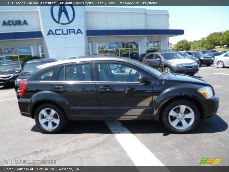 Brilliant Black Crystal Pearl / Dark Slate/Medium Graystone 2011 Dodge Caliber Mainstreet