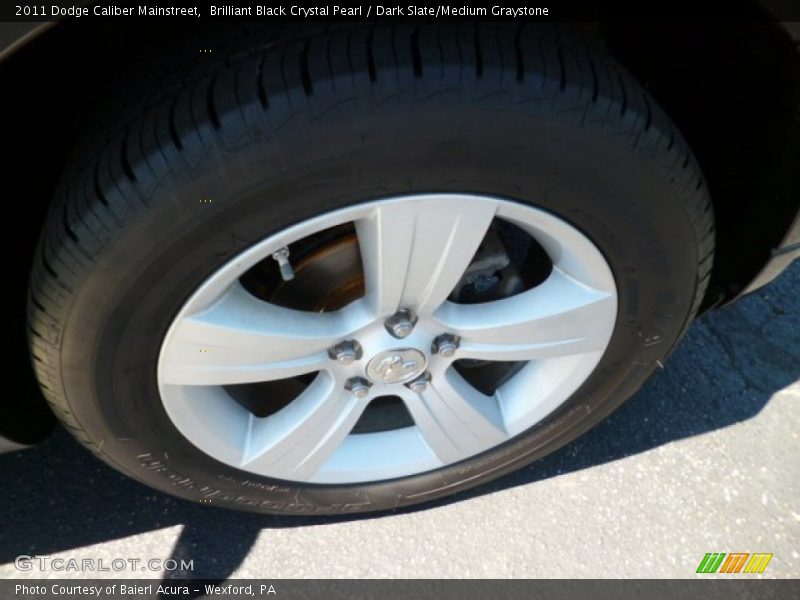 Brilliant Black Crystal Pearl / Dark Slate/Medium Graystone 2011 Dodge Caliber Mainstreet