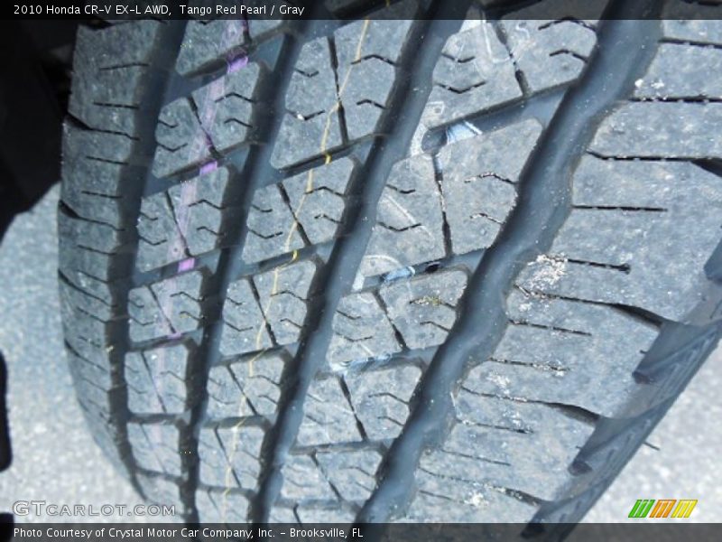 Tango Red Pearl / Gray 2010 Honda CR-V EX-L AWD