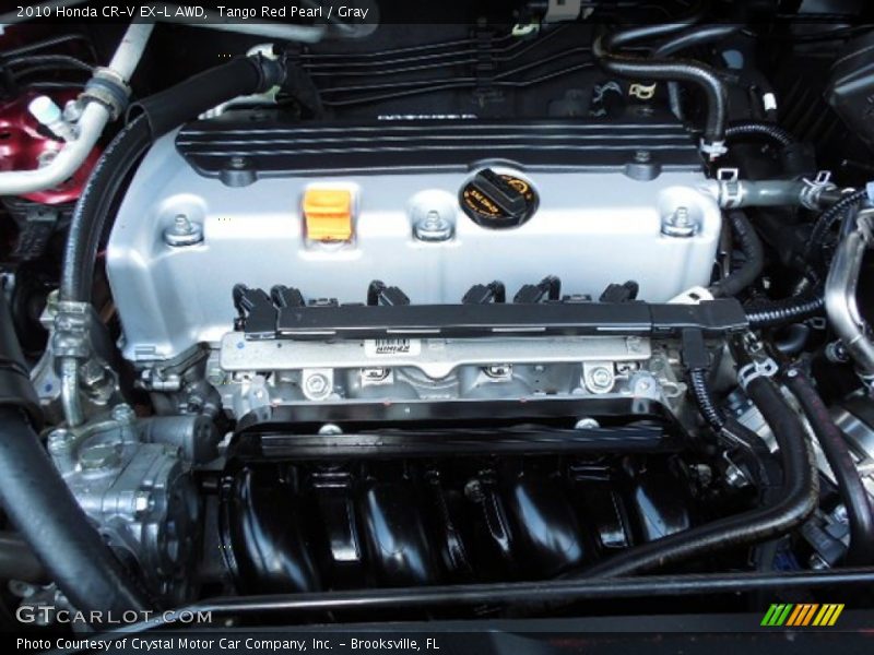 Tango Red Pearl / Gray 2010 Honda CR-V EX-L AWD