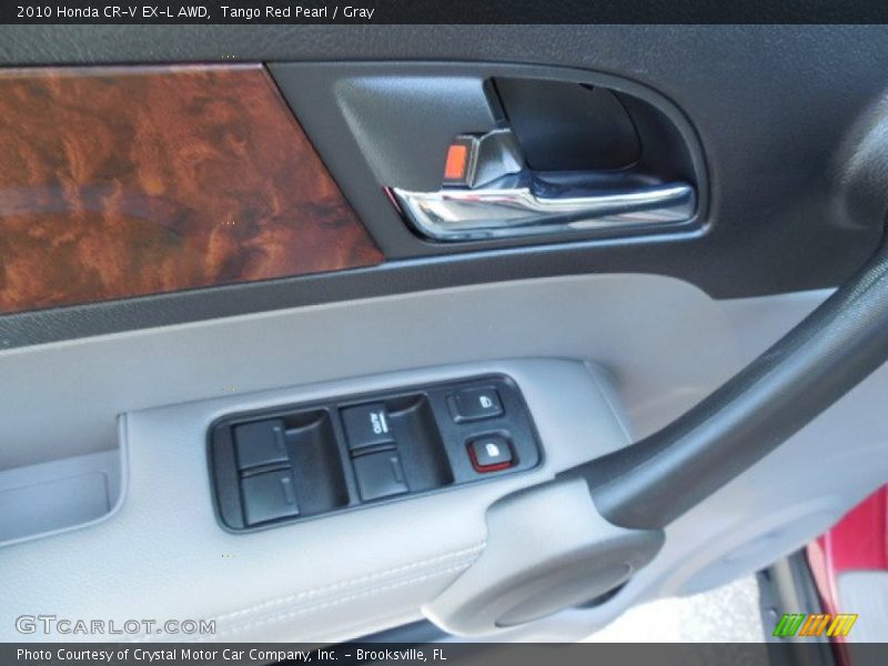 Tango Red Pearl / Gray 2010 Honda CR-V EX-L AWD