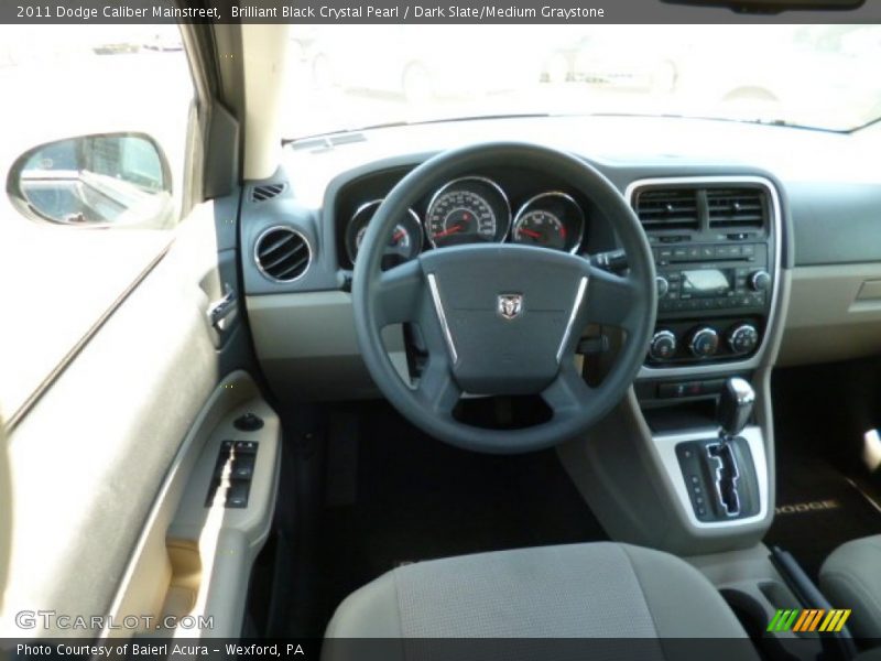 Brilliant Black Crystal Pearl / Dark Slate/Medium Graystone 2011 Dodge Caliber Mainstreet