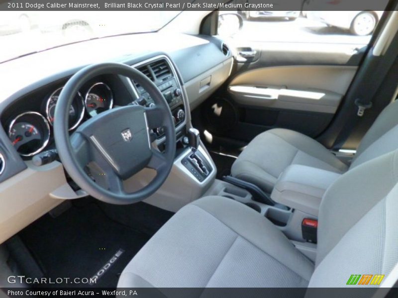 Brilliant Black Crystal Pearl / Dark Slate/Medium Graystone 2011 Dodge Caliber Mainstreet