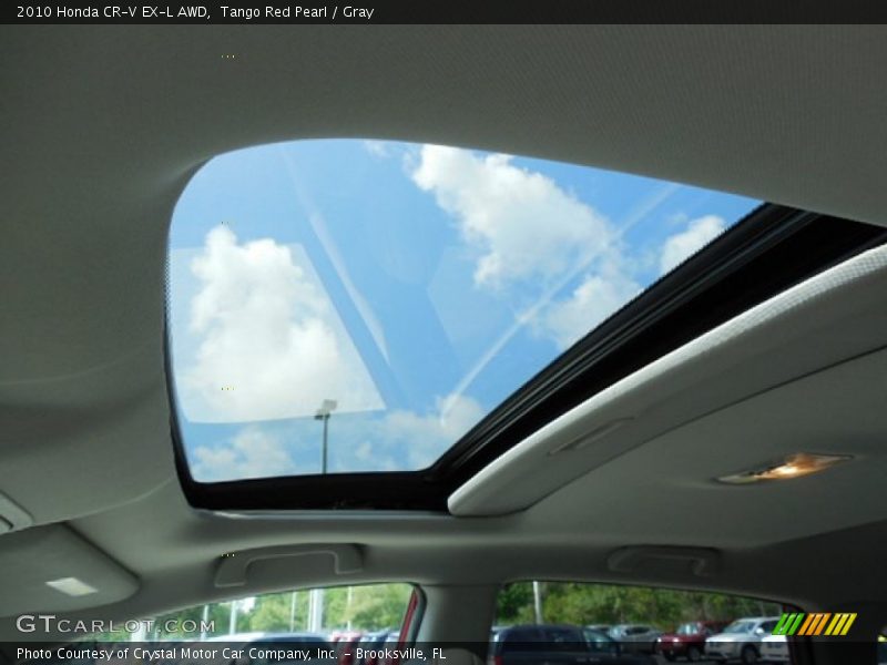 Tango Red Pearl / Gray 2010 Honda CR-V EX-L AWD