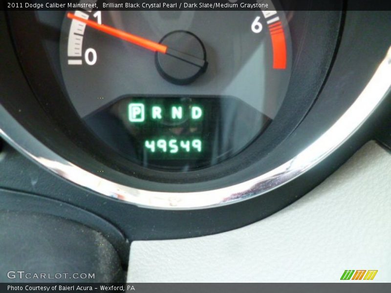 Brilliant Black Crystal Pearl / Dark Slate/Medium Graystone 2011 Dodge Caliber Mainstreet