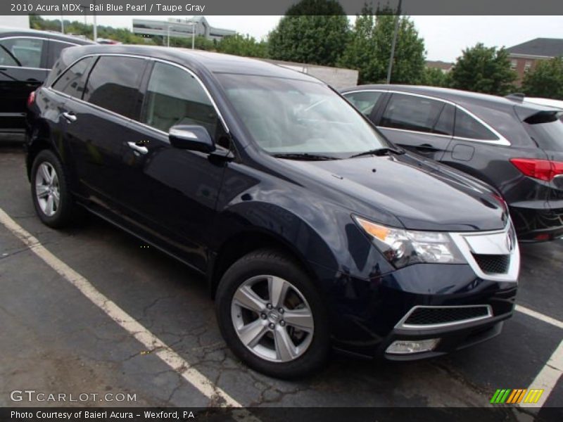 Bali Blue Pearl / Taupe Gray 2010 Acura MDX