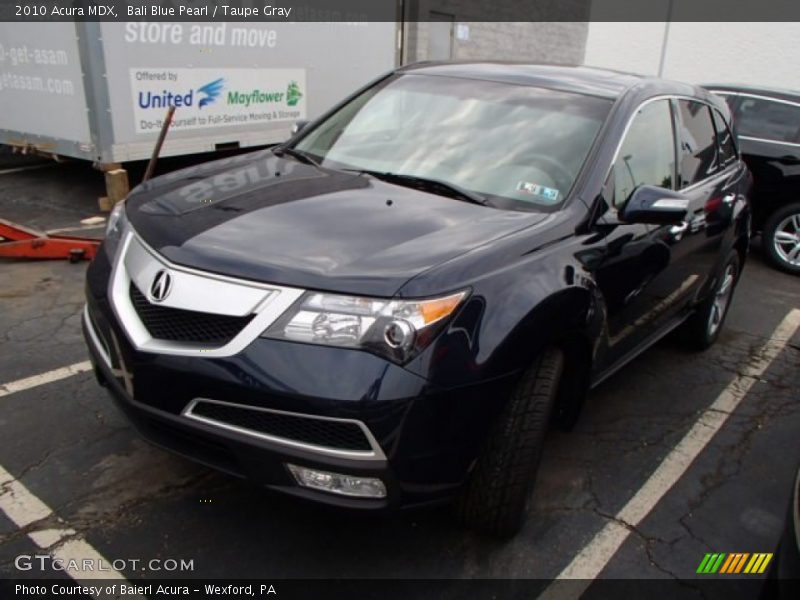 Bali Blue Pearl / Taupe Gray 2010 Acura MDX