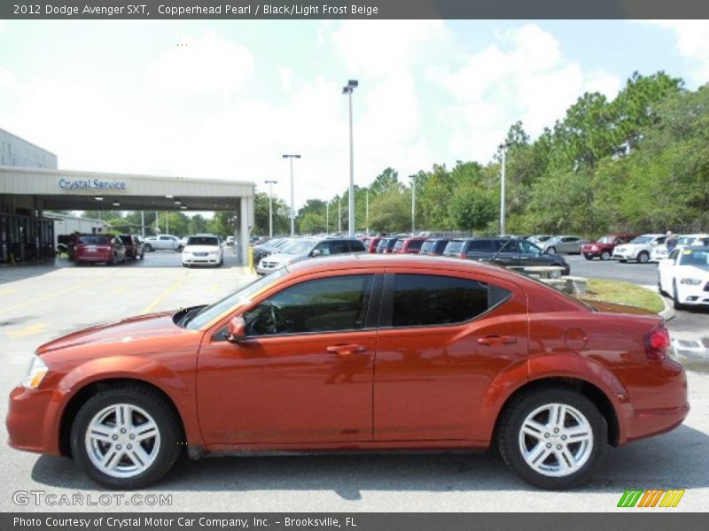 Copperhead Pearl / Black/Light Frost Beige 2012 Dodge Avenger SXT