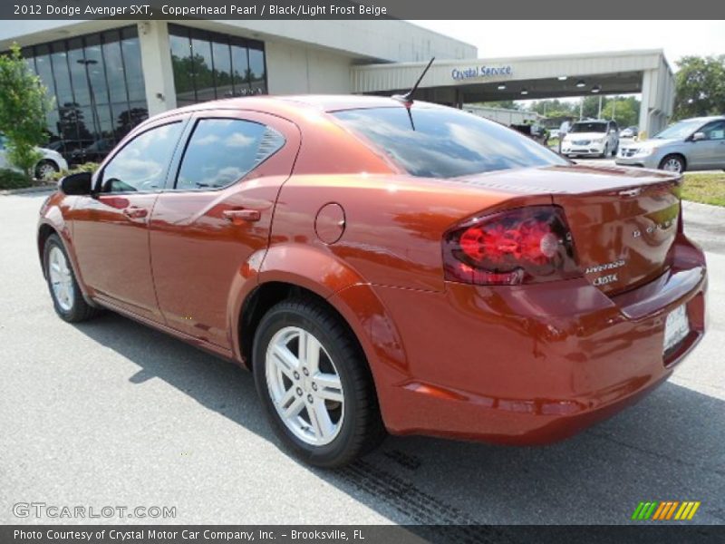 Copperhead Pearl / Black/Light Frost Beige 2012 Dodge Avenger SXT
