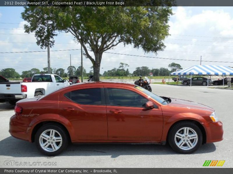 Copperhead Pearl / Black/Light Frost Beige 2012 Dodge Avenger SXT